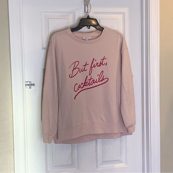 Wildfox But First Cocktails Sweatshirt Size Small - Picture 4 of 10